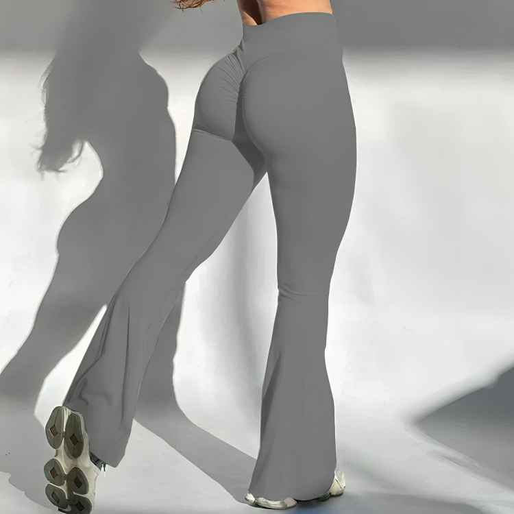 High-Waist Scrunch Flare Leggings