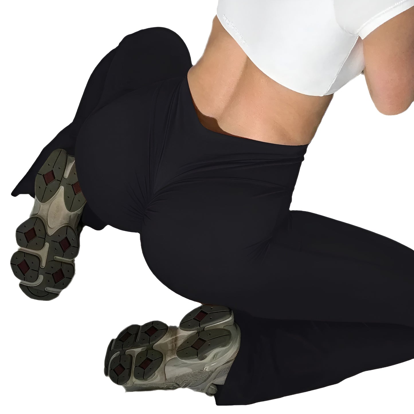 High-Waist Scrunch Flare Leggings